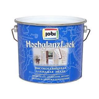 Алкидная эмаль JOBI HochglanzLack Белая (База А) 2.7 л купить