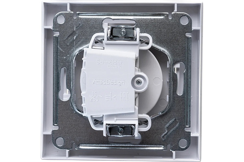 Розетка без заземляющих контактов ATLAS DESIGN 16А в сборе БЕЛЫЙ Systeme Electric 470978 купить