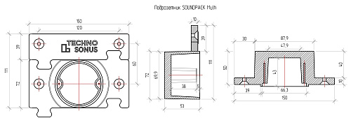 Подрозетник СаундПак Multi ТехноСонус 1400500017 купить