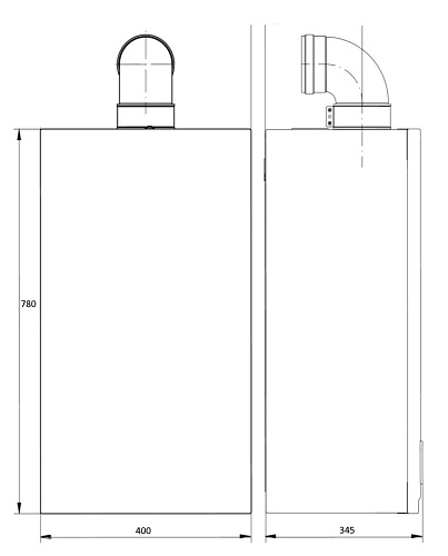 Котел газовый настенный двухконтурный ECO Nova 31F BAXI 100022347 купить