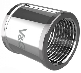 Муфта хром 1/2" V&G VG-204401 купить