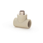 Тройник комбинированный PPR 25*1/2" Lammin наружная резьба полипропиленовый серый Lm31046025015G