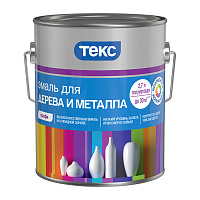 Эмаль ТЕКС Профи для дерева и металла полуматовая (База А) 2.7 л