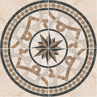 Панно напольное Темплар, 90*90см, цвет коричневый LB-CERAMICS 6946-0101 купить