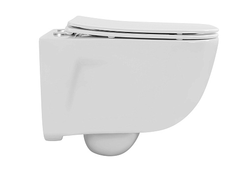 Унитаз компакт ДИВА подвесной с сиденьем безободковый 510*350*360мм Aquatek AQ2012-00 купить