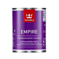 Алкидная краска Tikkurila Empire для мебели Белая (База А) 0.9 л