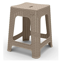 Табурет квадратный INGREEN Rattan сливочный ING6181БШК