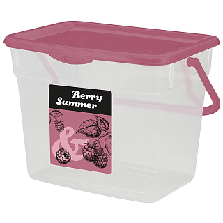 Контейнер с крышкой Giaretti Berry Summer 4.5л брусника SC160110054 купить