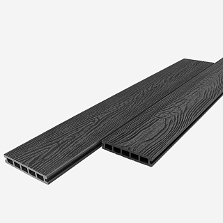 Доска террасная пустотелая UnoDeck Vintage 150*24*3000мм RusDecking графит купить
