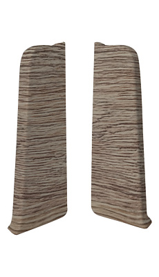 Заглушка для плинтуса ПВХ Home комплект из 2 штук (правая, левая) 70мм Волшебная палочка 7016 купить