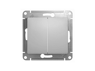 Переключатель Schneider GLOSSA GSL000365 2-клавишный купить