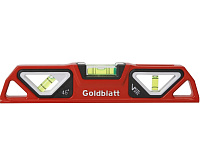 Уровень алюминиевый литой GOLDBLATT TORPEDO 255мм G09005