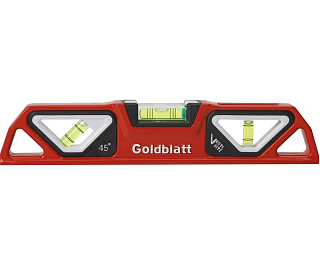 Уровень алюминиевый литой GOLDBLATT TORPEDO 255мм G09005 купить