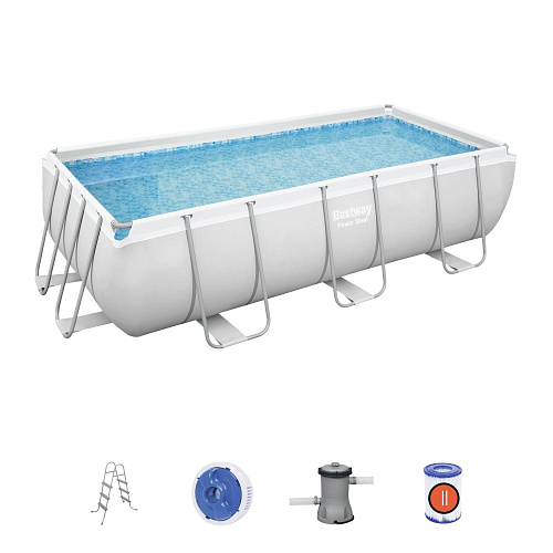 Бассейн каркасный Bestway Power Steel 56441 с фильтром-насосом и лестницей 6478л 404*201*100см 004878 купить