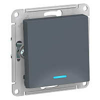 Выключатель Atlas Design ATN000713 сх 1а 1кл  с подсветкой грифель