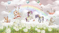 Фотообои Облачная фантазия песок 3*2.4м DesignStudio 3D KID-137