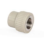 Муфта комбинированная PPR 20*1/2" внутренняя резьба Lammin полипропиленовая серая Lm31043020015G