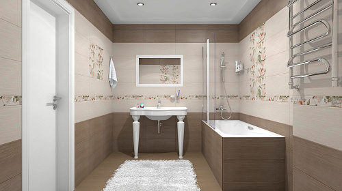Бордюр Garden Rose beige 6.5*60см Gracia Ceramica купить