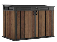 Шкаф садовый уличный Horizontal Shed 2020л Walnut Keter 17213179/261095 темно-коричневый