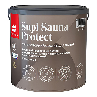 Состав для сауны SUPI SAUNA PROTECT полуматовая бесцветная база EP  Tikkurila( 2.7л) купить