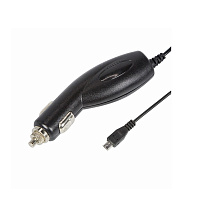 Автозарядка в прикуриватель microUSB(АЗУ),шнур 1.2 (5V.1000mA) черный