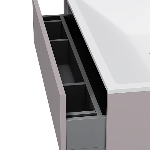 Тумба подвесная INSPIRE V2.0 с раковиной INSPIRE 80 3 ящика элегантный серый AM.PM M50AFHX0803EGM купить