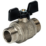 Кран шаровой полнопроходной Stout наружная резьба ручка бабочка 3/4" PN50 SVB-0006-000020 Кран шаровой полнопроходной Stout наружная резьба ручка бабочка 3/4" PN50 SVB-0006-000020