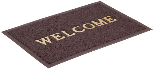 Коврик "Spongy" Welcome 40*60 см коричневый, SunStep 38-432 купить
