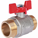 Кран шаровой 1 1/4" наружная-наружная резьба ROMMER ручка бабочка RBV-0007-0410232 Кран шаровой 1 1/4" наружная-наружная резьба ROMMER ручка бабочка RBV-0007-0410232