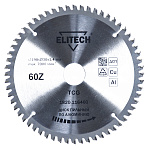 Диск пильный Elitech ф190*30 60зуб по алюминию (1820.116400) Диск пильный Elitech ф190*30 60зуб по алюминию (1820.116400)