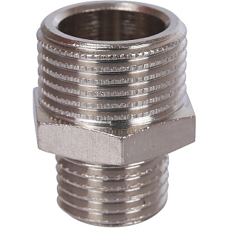 Ниппель наружная резьба переходной никелированный латунь 3/8"*1/4" STOUT SFT-0004-003814 купить
