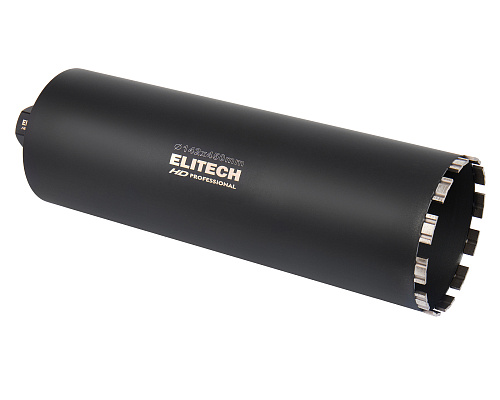 Коронка алмазная для дрели алмазного сверления Elitech HD ф142*450 1 1/4"внутр, с охл. (1110.012300) купить