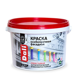 Краска для фасадов особопрочная DALI база С матовая - 2.5 л купить
