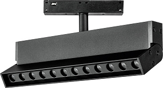 Светильник поворотный UNO LED 12W 800LM 24G 48V 4000К черный матовый LightStar 259047 купить