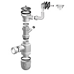 Сифон UKINOX СКМП с боковым переливом 1 1/2"