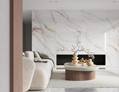 Слэб керамический Beldia Bianco Elegance полированный 2800*1200*6мм Staro купить