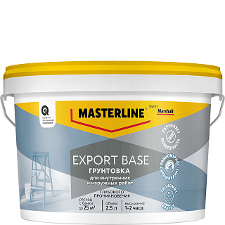 Грунт глубокого проникновения Masterline by Marshall Export Base 50036171 купить