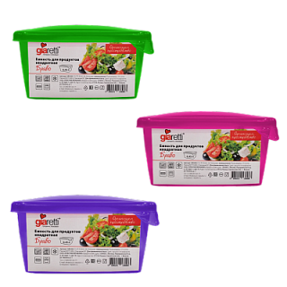 Емкость для продуктов Браво 0.45л квадратная купить