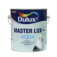 Краска Dulux Master Lux Aqua 40 для мебели и радиаторов белая полуглянцевая 2.5 л