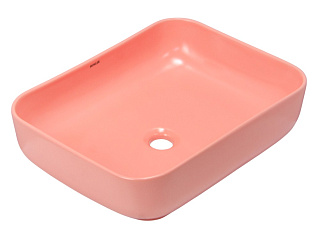 Раковина накладная K-M6509PIK 500*400*130мм розовый матовый HOLLER 342953 купить