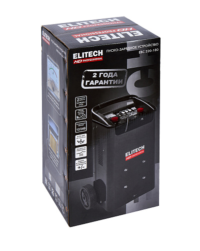 Пуско-зарядное устройство ELITECH HD EBC 320/180 230В 12-24В пуск.ток 180А купить