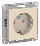 Розетка Atlas Design ATN000245 1-мес З/К шторки бежевый Розетка Atlas Design ATN000245 1-мес З/К шторки бежевый
