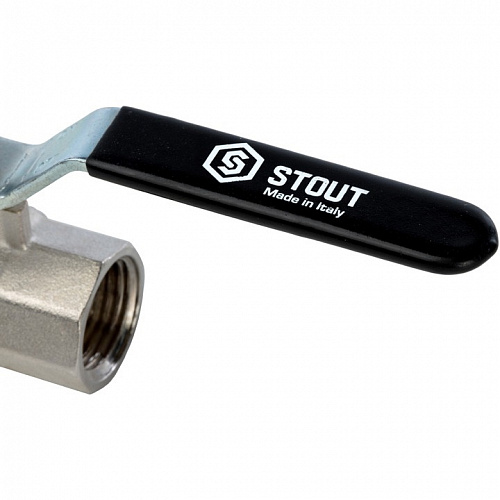 Кран шаровой полнопроходной Stout внутренняя резьба ручка рычаг 3/4" PN50 SVB-0001-000020 купить