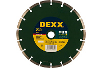 Диск алмазный сегментный DEXX  Multi Universal 230мм 36701-230_z01