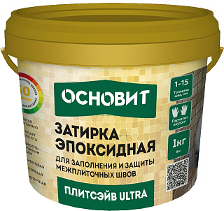 Затирка эпоксидная эластичная ПЛИТСЭЙВ ULTRA XE15 E светлая платина 105 ОСНОВИТ купить