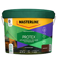 Пропитка защитная Masterline Protex Палисандр 9л 50036202