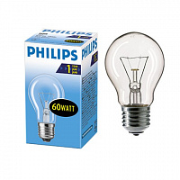 Лампа накаливания Philips A55 60W E27 прозрачная 