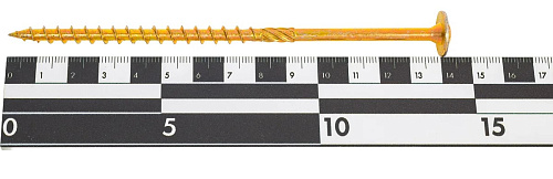 Саморез конструкционный, тарельчатый, прессшайба Torx 6,0*140 100шт желтый цинк Daxmer 00000436043 купить