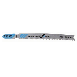Пилка для лобзика Bosch T123X HSS Progressor for Metal по металлу 1.5-10мм 5 штук 2608638473 купить
