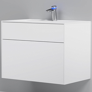 Тумба подвесная INSPIRE V2.0 с раковиной INSPIRE 80 3 ящика белый матовый AM.PM M50AFHX0803WM купить
